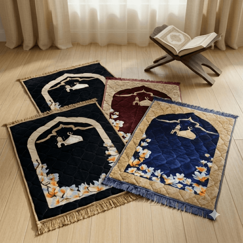 Luxury Velvet Prayer Mat – Classic Mosque gemini generated image 9kyve69kyve69kyv (1)