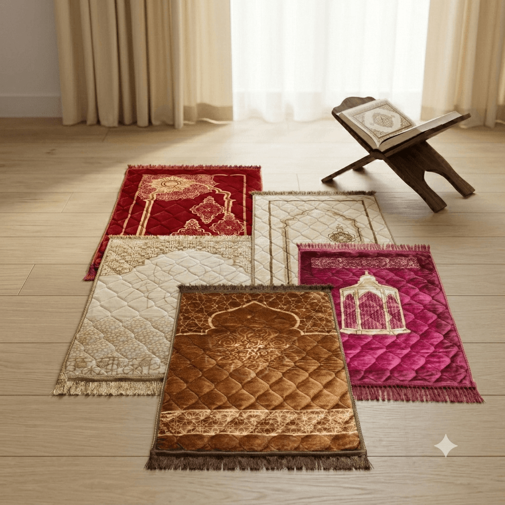 Luxury Velvet Prayer Mat – Premium Assorted Collection Luxury Velvet Prayer Mat – Premium Assorted Collection